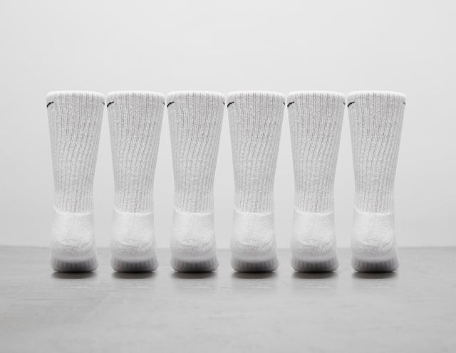 *6PK CUSH CREW WHITE