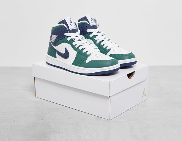 W AJ1 MID SE GRN/NVY/WHT