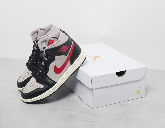 W AJ 1 MID BLK/RED/GRY