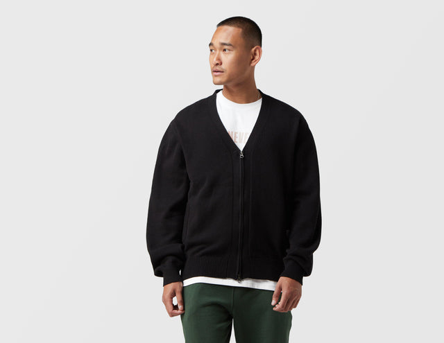 !CHESS ZIP CARDIGAN BLK'