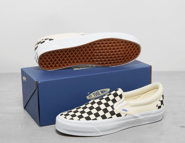 SLIP ON RE 98 CHECK BLK/W