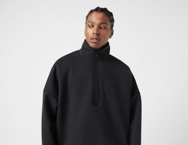 !FOG SUEDE FLC QTR ZIP BL