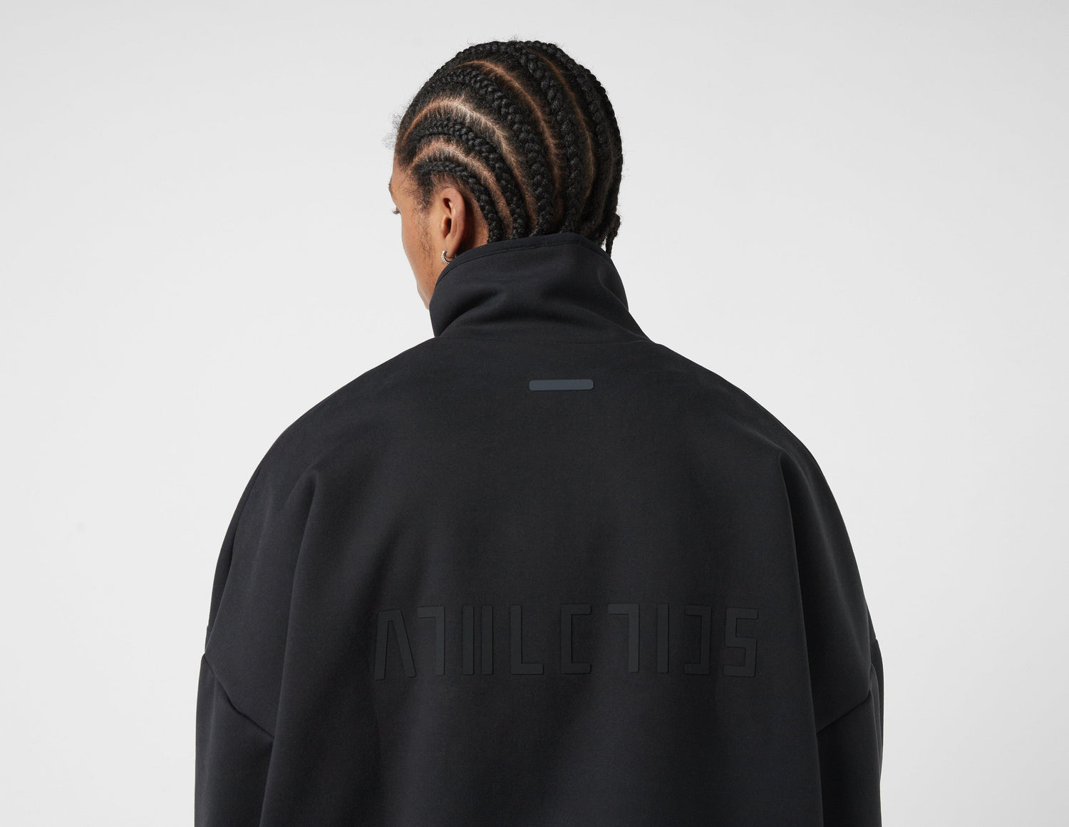 !FOG SUEDE FLC QTR ZIP BL