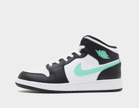 AJ1 MID WHT/G'GLO/BLK