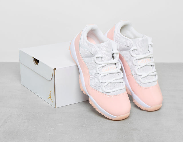 W AJ 11 LO WHT/PNK/WHT