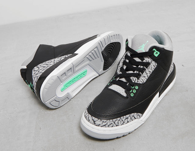 AJ 3 BLK/GRN/GLW