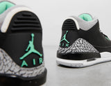 AJ 3 BLK/GRN/GLW