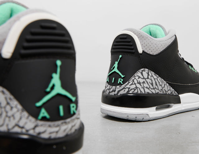 AJ 3 BLK/GRN/GLW