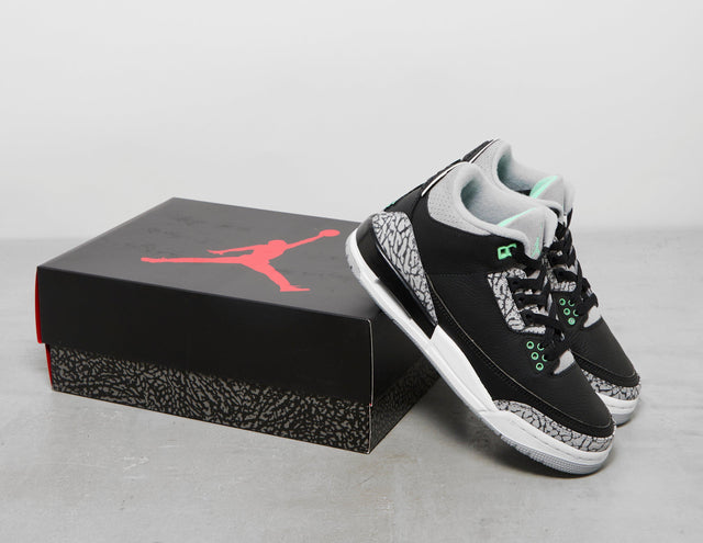 AJ 3 BLK/GRN/GLW