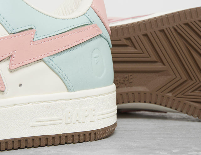 !BAPE STA WHT/GRY/WHT