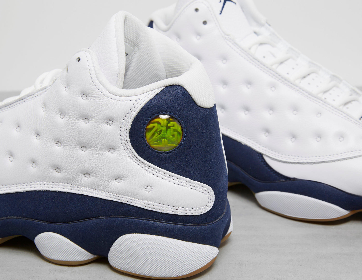 AJ 13 WHT/NVY/WHT
