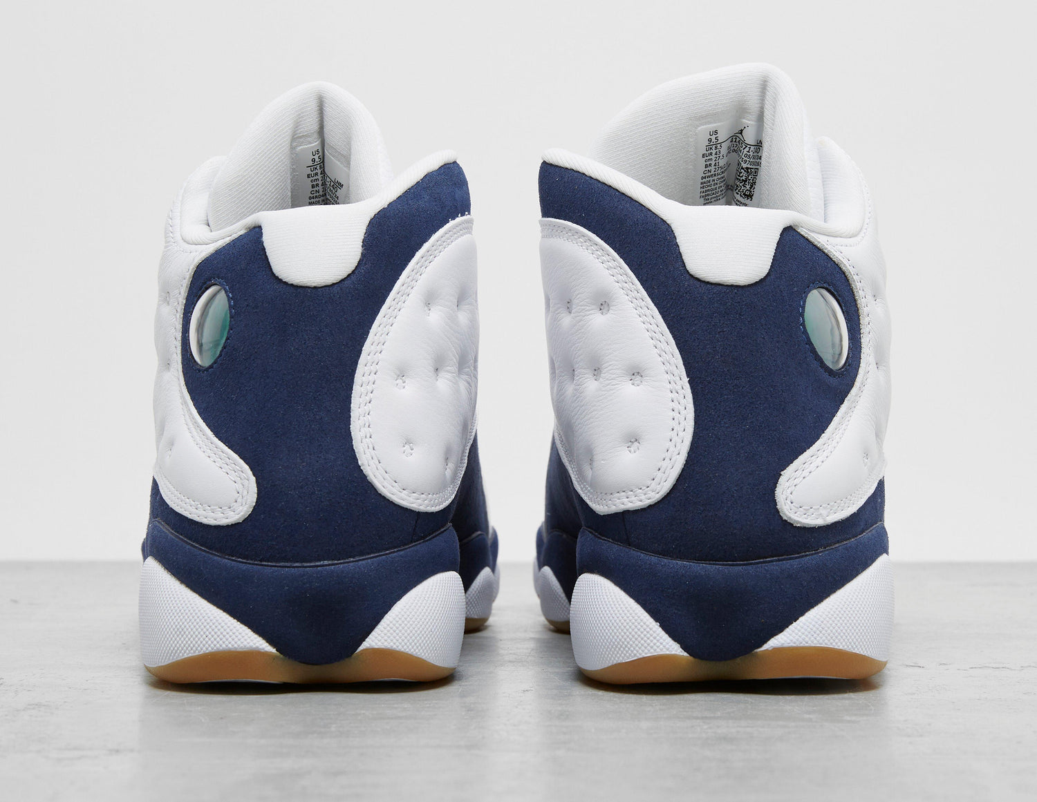 AJ 13 WHT/NVY/WHT