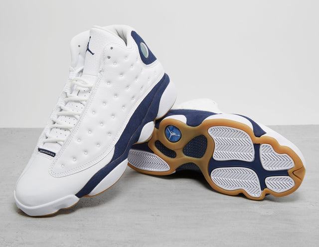 AJ 13 WHT/NVY/WHT