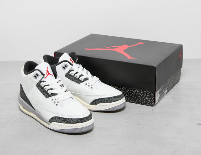 AJ 3 WHT/RED/BLK