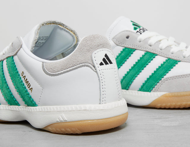 !SAMBA MN WHT/GRN-GUM