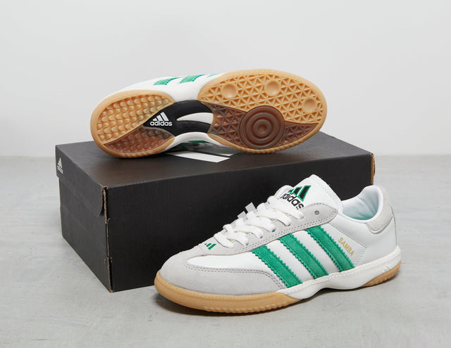 !SAMBA MN WHT/GRN-GUM