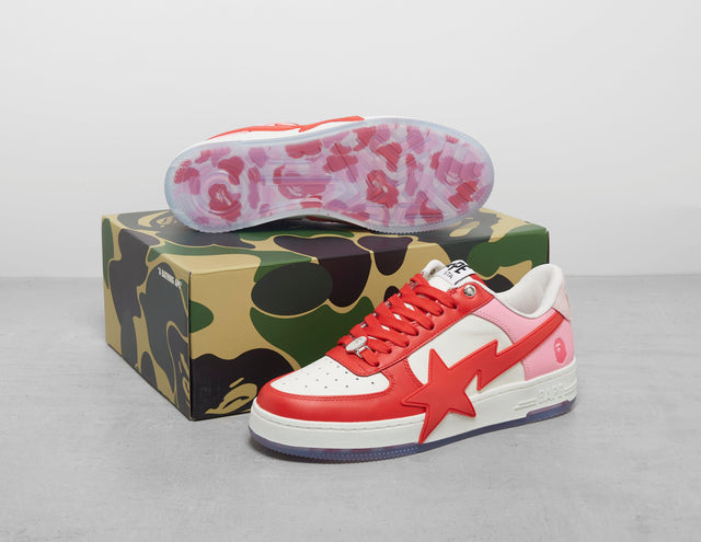 !BAPESTA 0S PNK/WHT/PNK