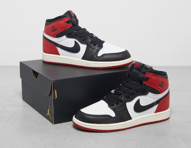 AJ 1 HI BLK/RED/WHT