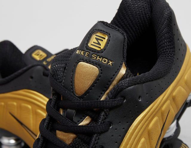W SHOX R4 BLK/GLD/BLK