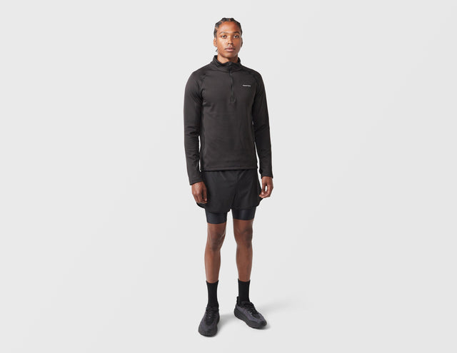 HALF ZIP GRID FLEECE BLK