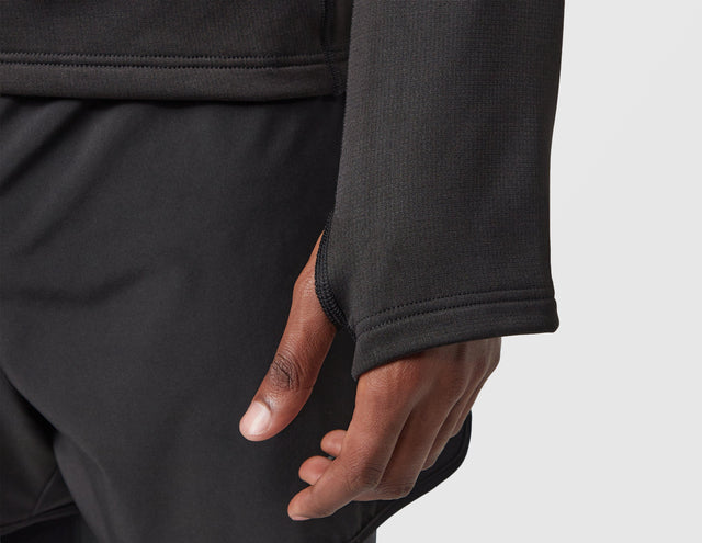 HALF ZIP GRID FLEECE BLK