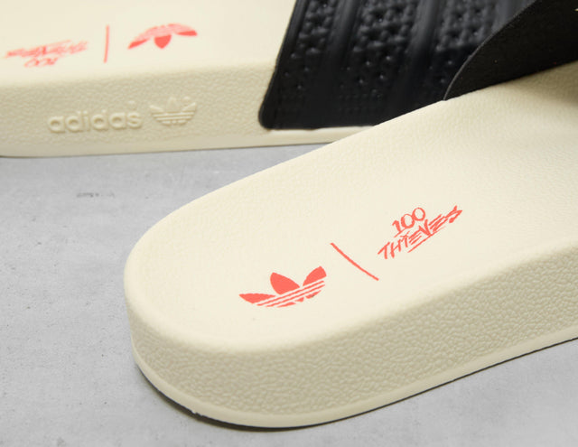 !ADILETTE 100T WHT/BLK/RE