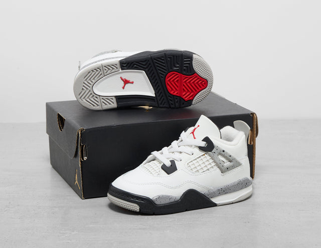 AJ4 RETRO S'WHT/F'RED/GRY