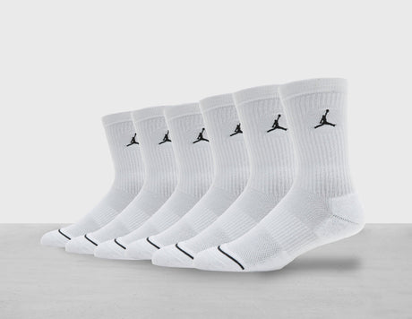 JDN 6PK SOCK WHT