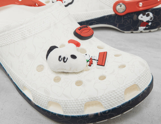 PEANUTS CLS CLOG WHT/BLK