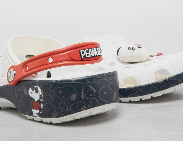 PEANUTS CLS CLOG WHT/BLK
