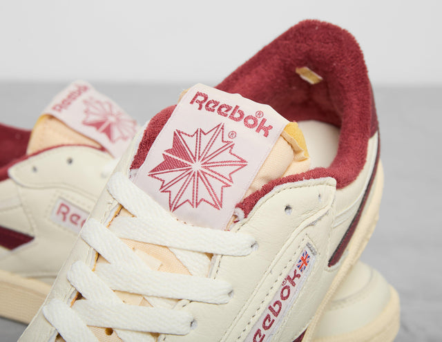 CLUB C REV LTH WHT/BURG