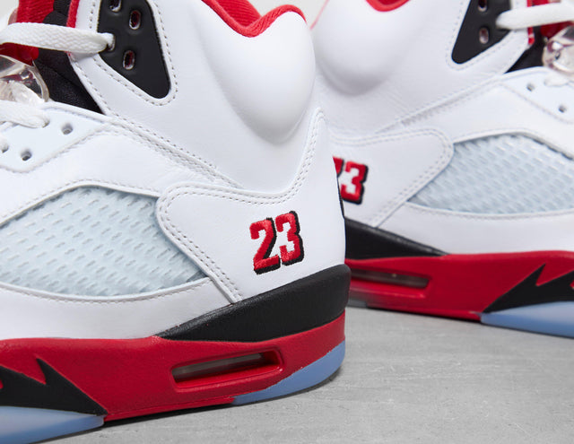 AJ 5 FIRE WHT/RED/BLK