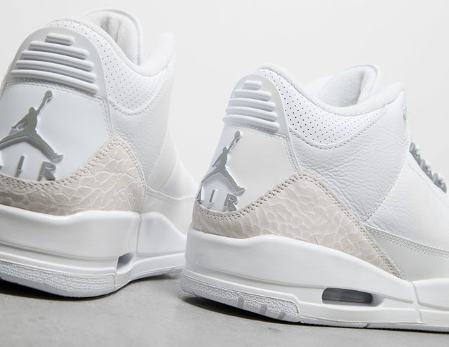 AJ 3 PURE WHT/SIL