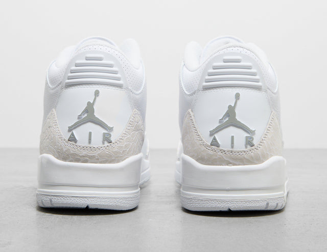 AJ 3 PURE WHT/SIL