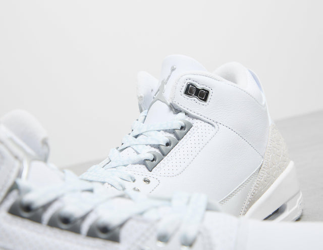AJ 3 PURE WHT/SIL