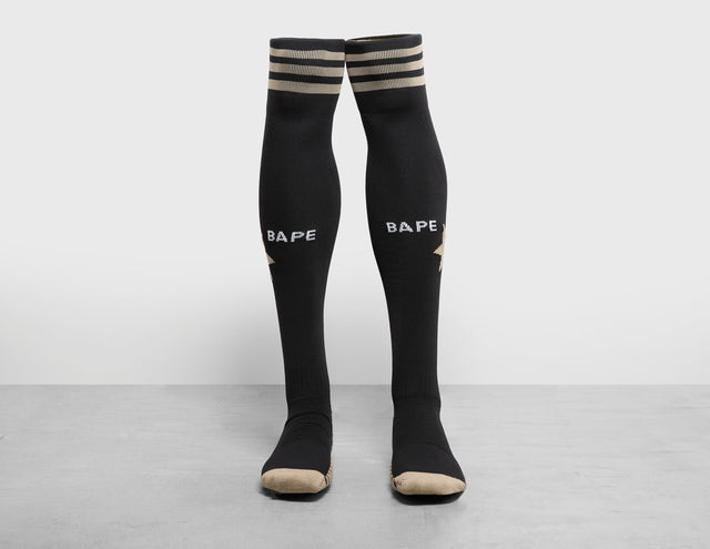 !BAPE FB STAR SOCKS BLK