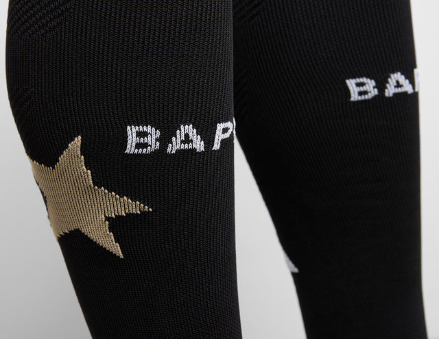 !BAPE FB STAR SOCKS BLK