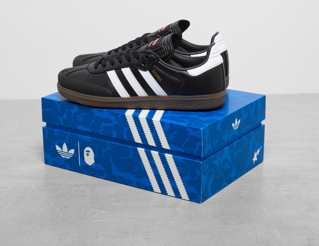 !SAMBA BAPE BLK/WHT