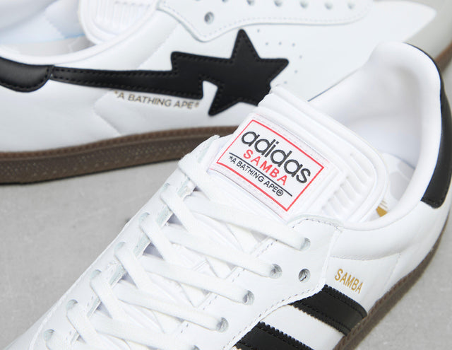 !SAMBA BAPE WHT/BLK