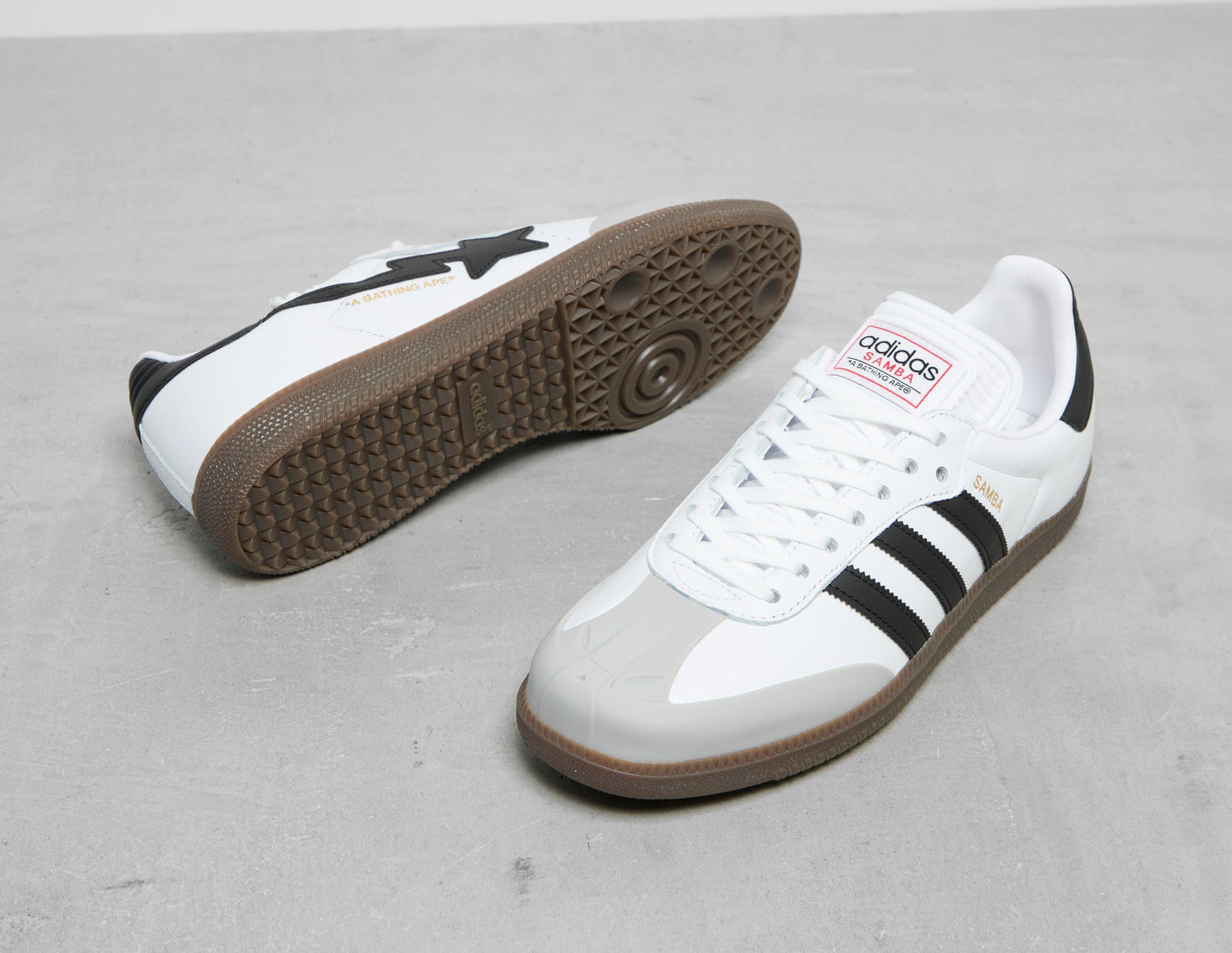 !SAMBA BAPE WHT/BLK