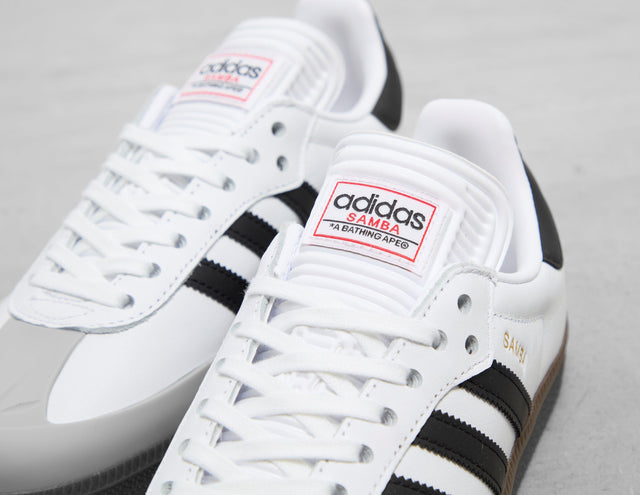 !SAMBA BAPE WHT/BLK