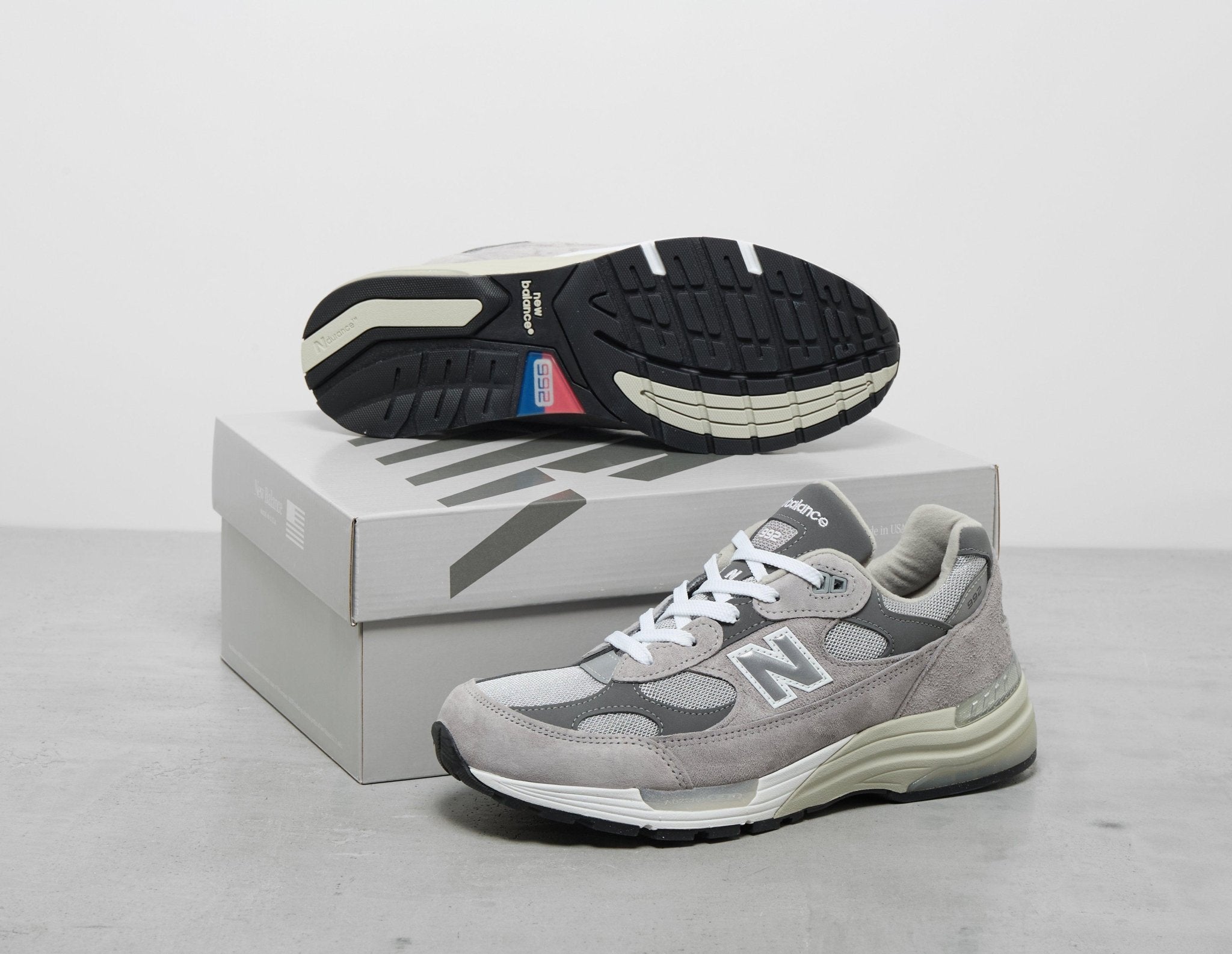 Grey New Balance 992 Made In USA Women's