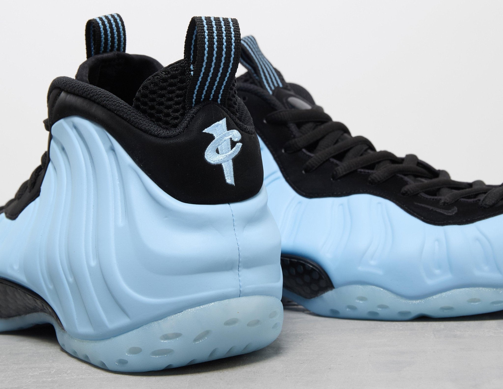 blue white and black foamposites