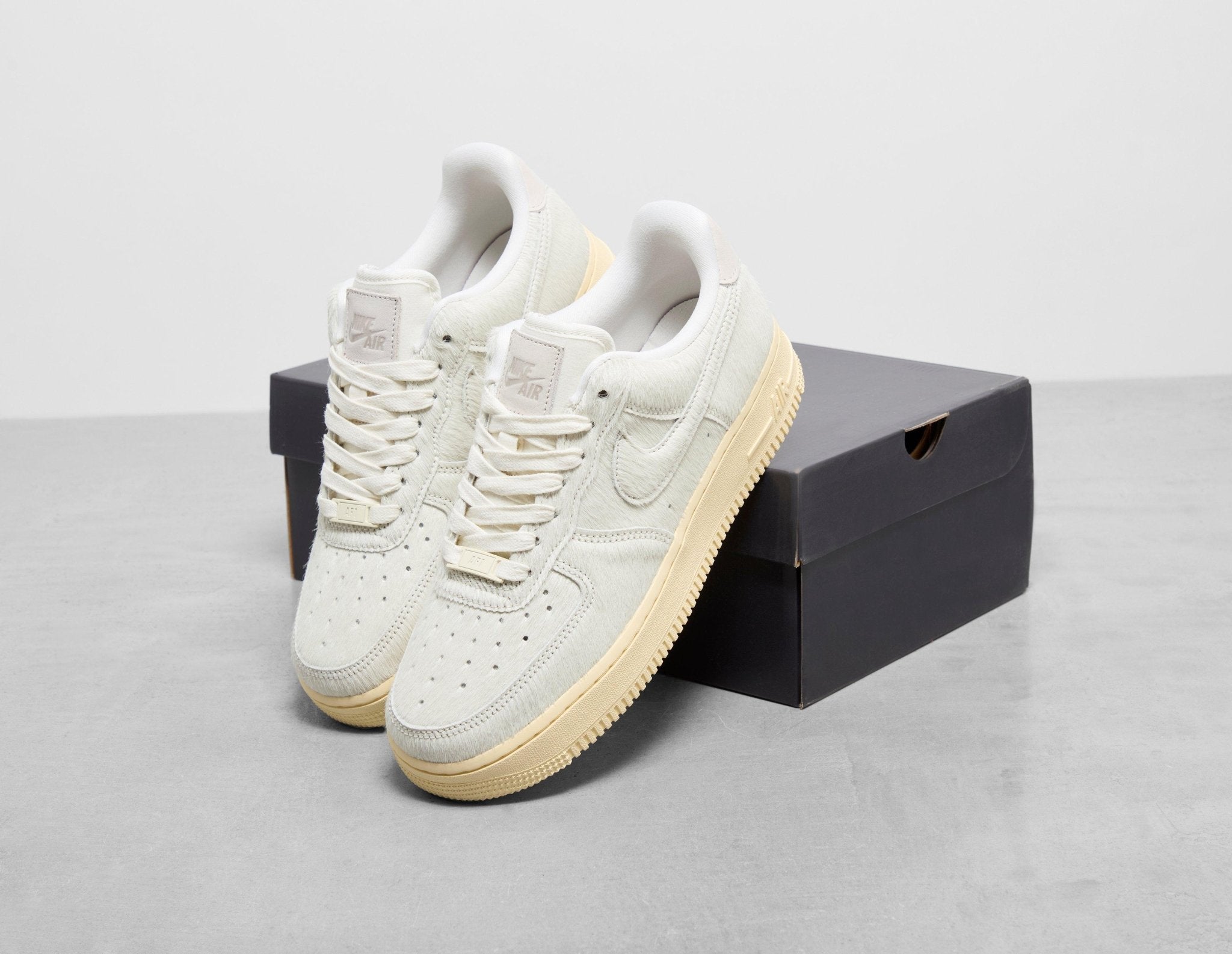 air force 1 white pony hair