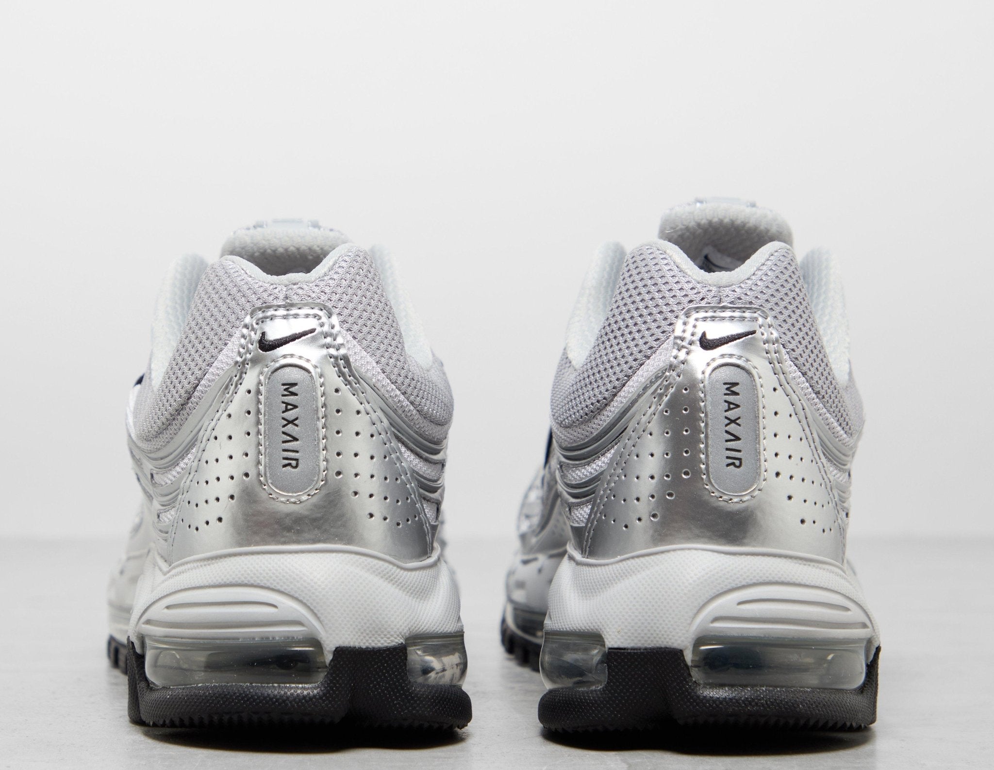 air max white and silver