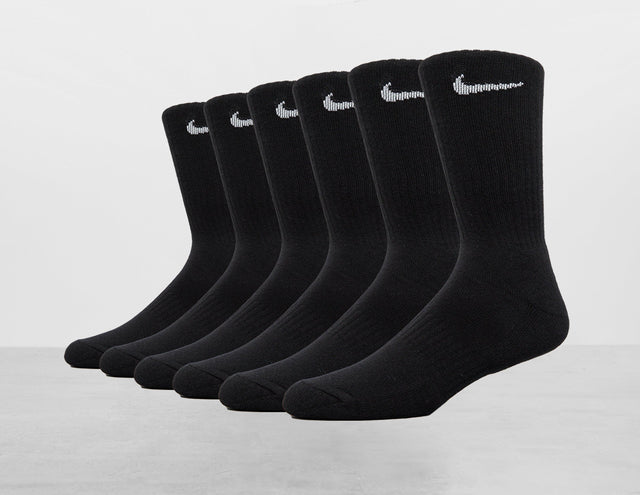 *6PK CUSH CREW BLK