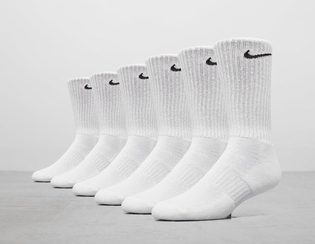 *6PK CUSH CREW WHITE