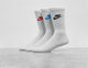 *3PK FUTURA WHT/MULTI'