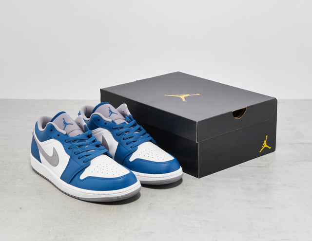 AJ1 LO T'BLUE/C'GRY/WHT