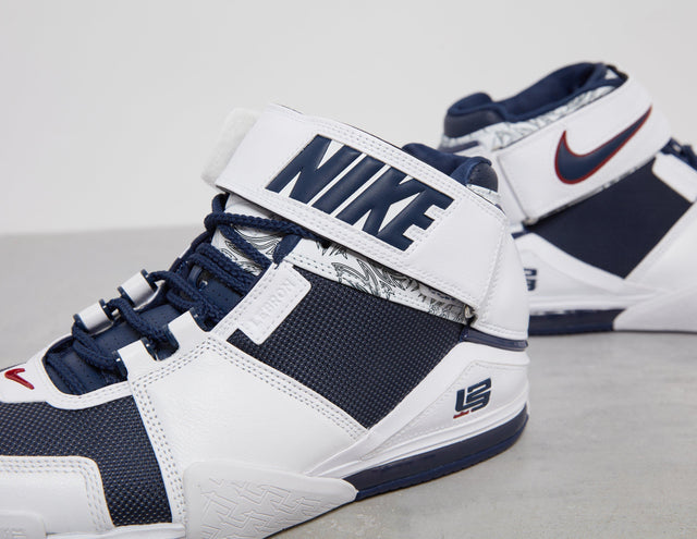 ZOOM LEBRON II QS WHT/NVY